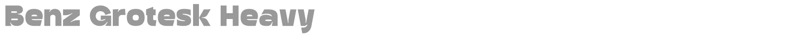 Benz Grotesk font preview